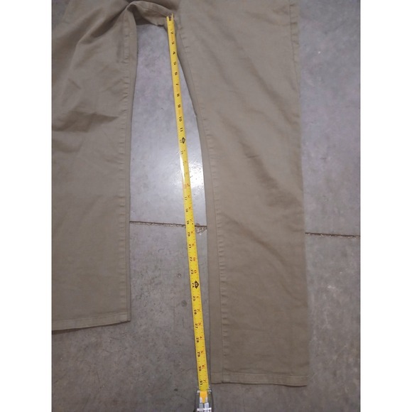 Flint and Tinder Straigh Fit Chino Pants Tan Five Pocket 34x31 (Tag 33x32) - Picture 5 of 7